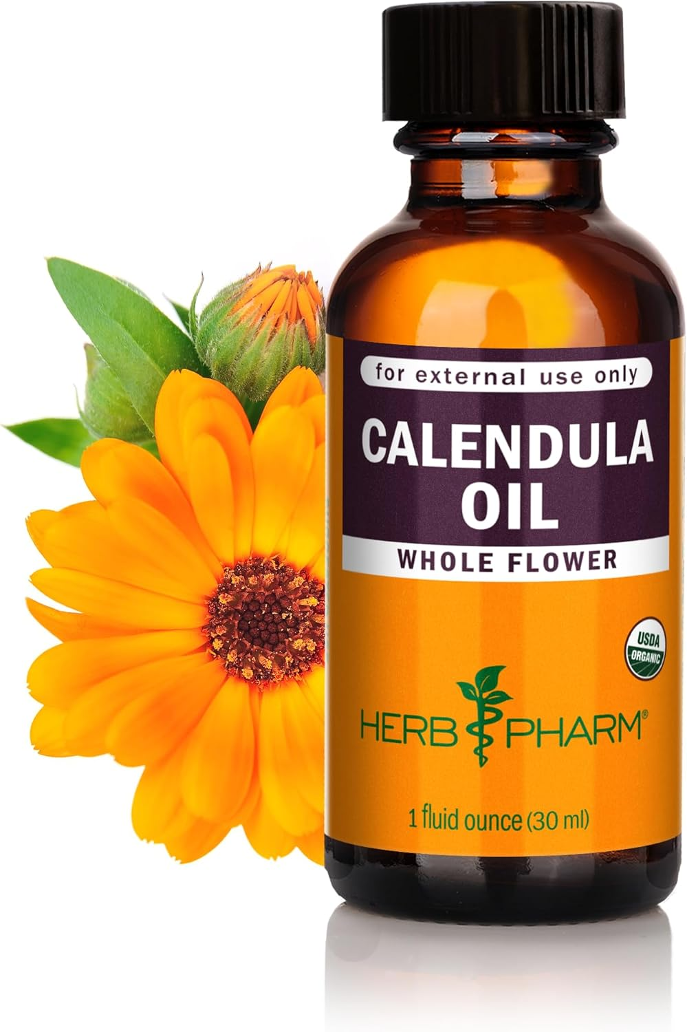 Herb Pharm Certified Organic Calendula Oil - 1 Ounce image number 3