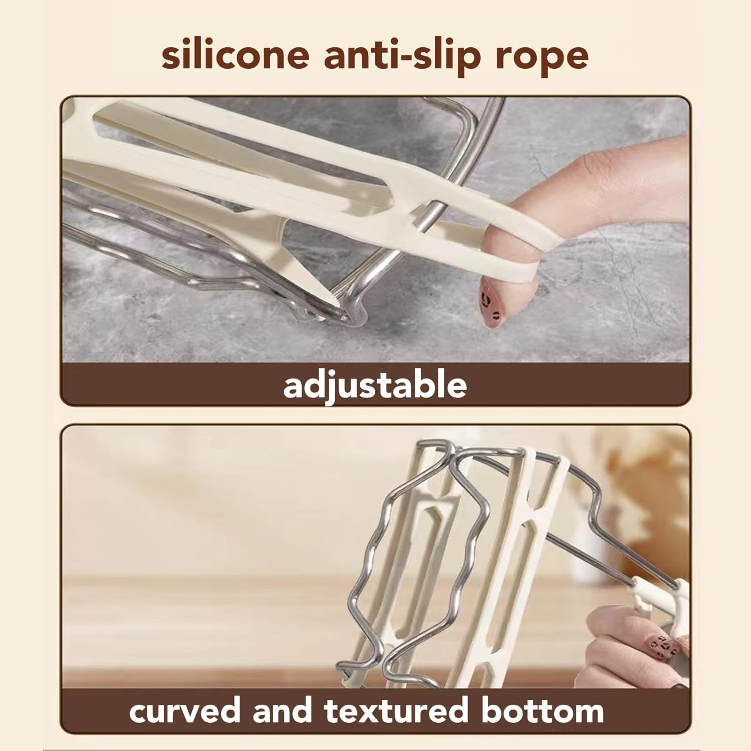 ATFYER Hot Plate Gripper,Hot Dish Plate Clip,Plate Lifter Steamer,Plate Gripper Tongs,Stainless Steel Bowl Clip Holder,(Green) - Blue image number 7