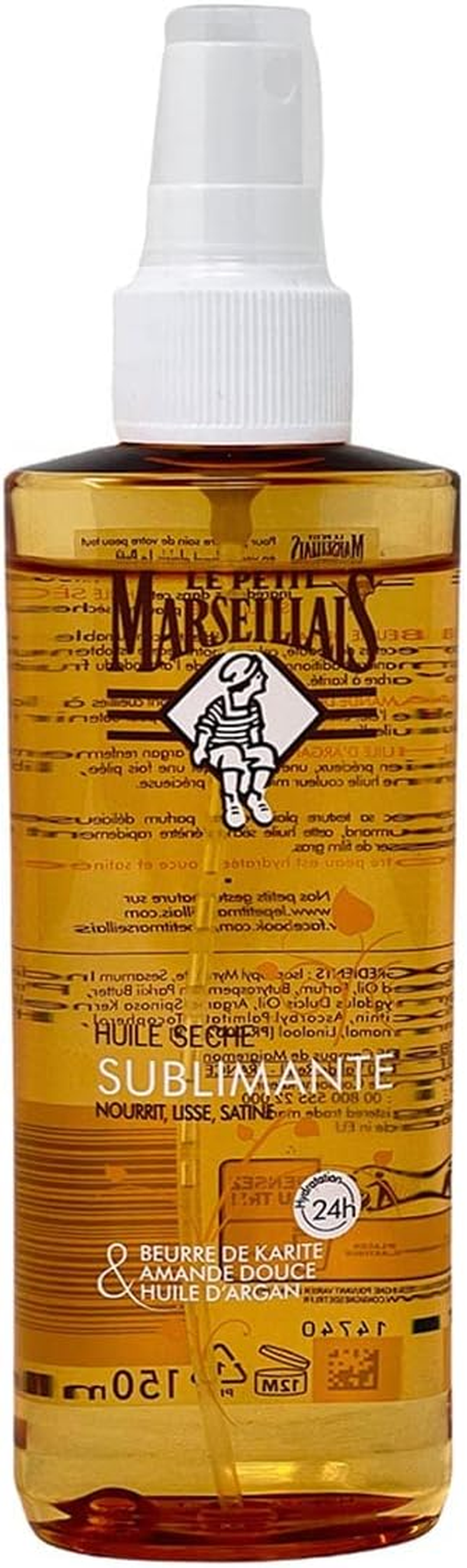 Le Petit Marseillais - Soins Du Corps Huile S&egrave;che Sublimant - Peaux Tr&egrave;s S&egrave;ches - Spray 150 Ml image number 2