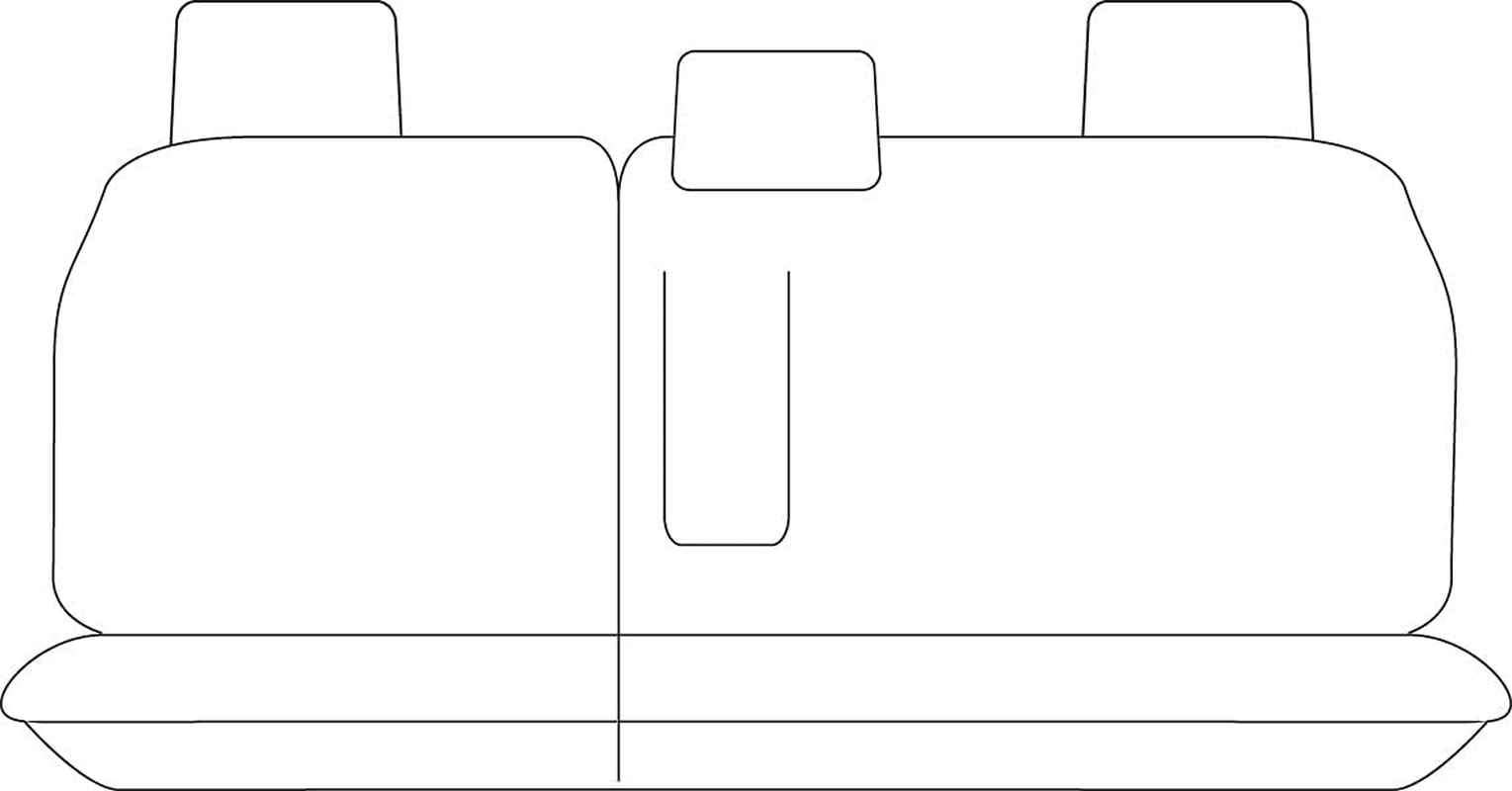 For Holden Trailblazer RG SUV 2016-2020 TRADIES Rear (Row 2) Black Canvas Seat Cover image number 1