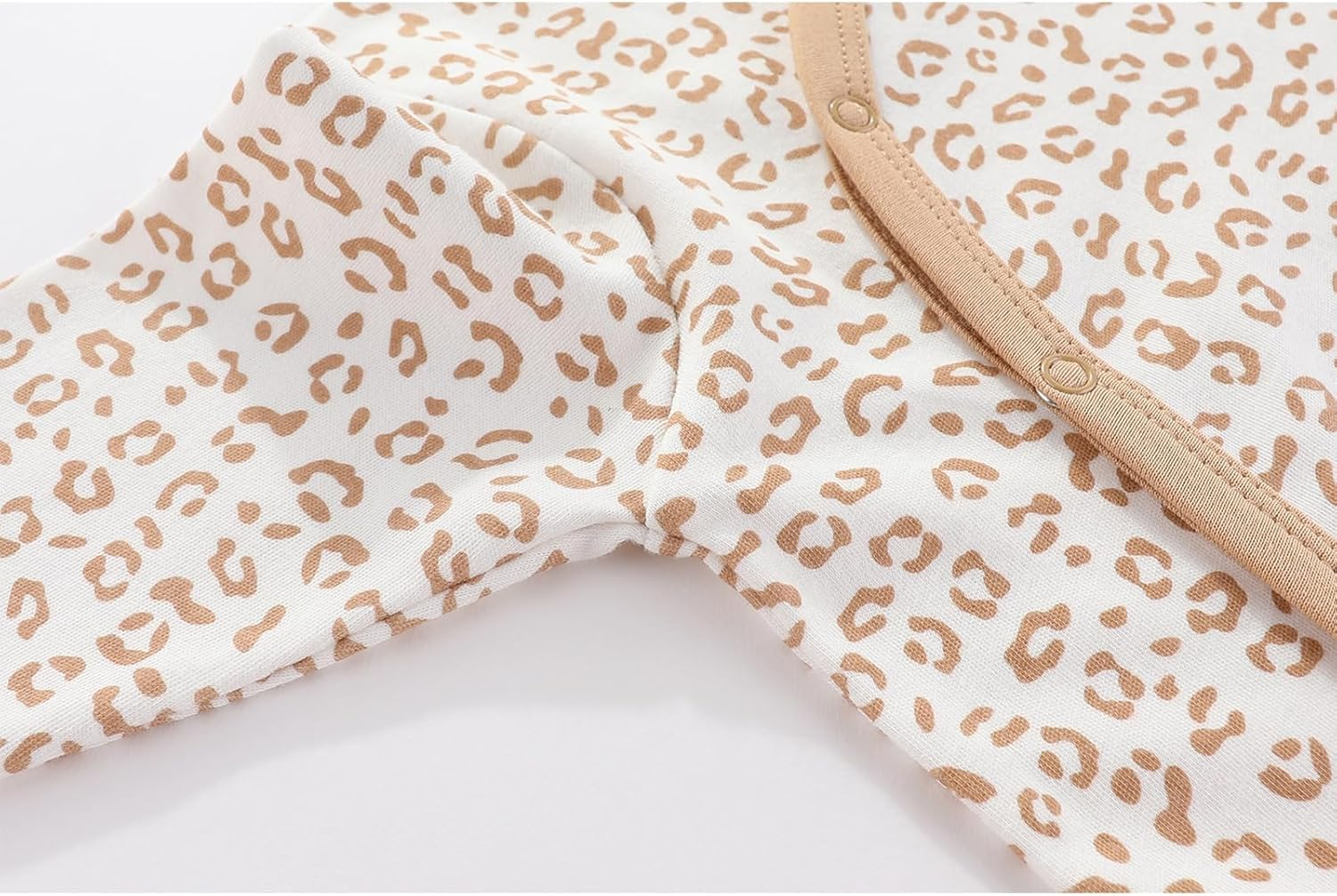 JELYLOVE Unisex Baby Boy Girl Footies Rompers Cotton Long Sleeve 3 Pack Infant Jumpsuits 0-12Months Babies' Outfits image number 4