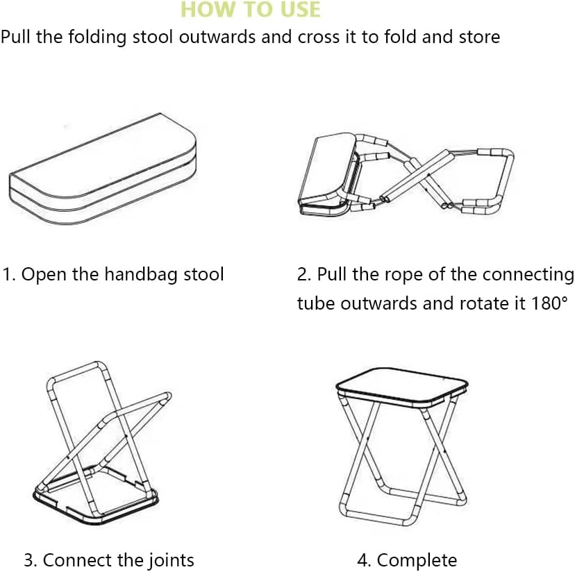 Portable Folding Camping Stool with Carry Bag &ndash; 30Cm Lightweight Foldable Chair, Supports 100Kg &ndash; Compact Travel Seat for Fishing, Hiking, Picnic, Beach and BBQ image number 3