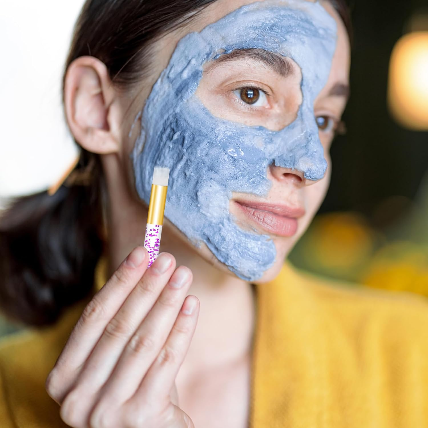 NILLOS Lash Shampoo Brushes, 10 PCS Eyelash Cleanser Brushes for Face, Eye, Nose Care (Colorful) image number 4