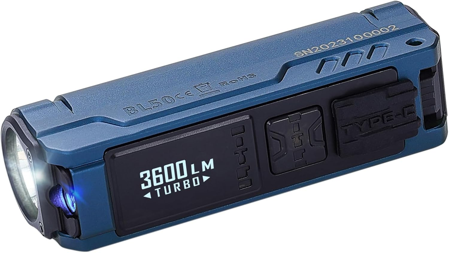 IMALENT BL50 EDC Torch, Bright 3600 Lumens Powerful 428M Long Range Flashlight Small Pocket Searchlight Tactical Strong Emergency Waterproof Torch Portable Household Outdoor Camping Walk Bike