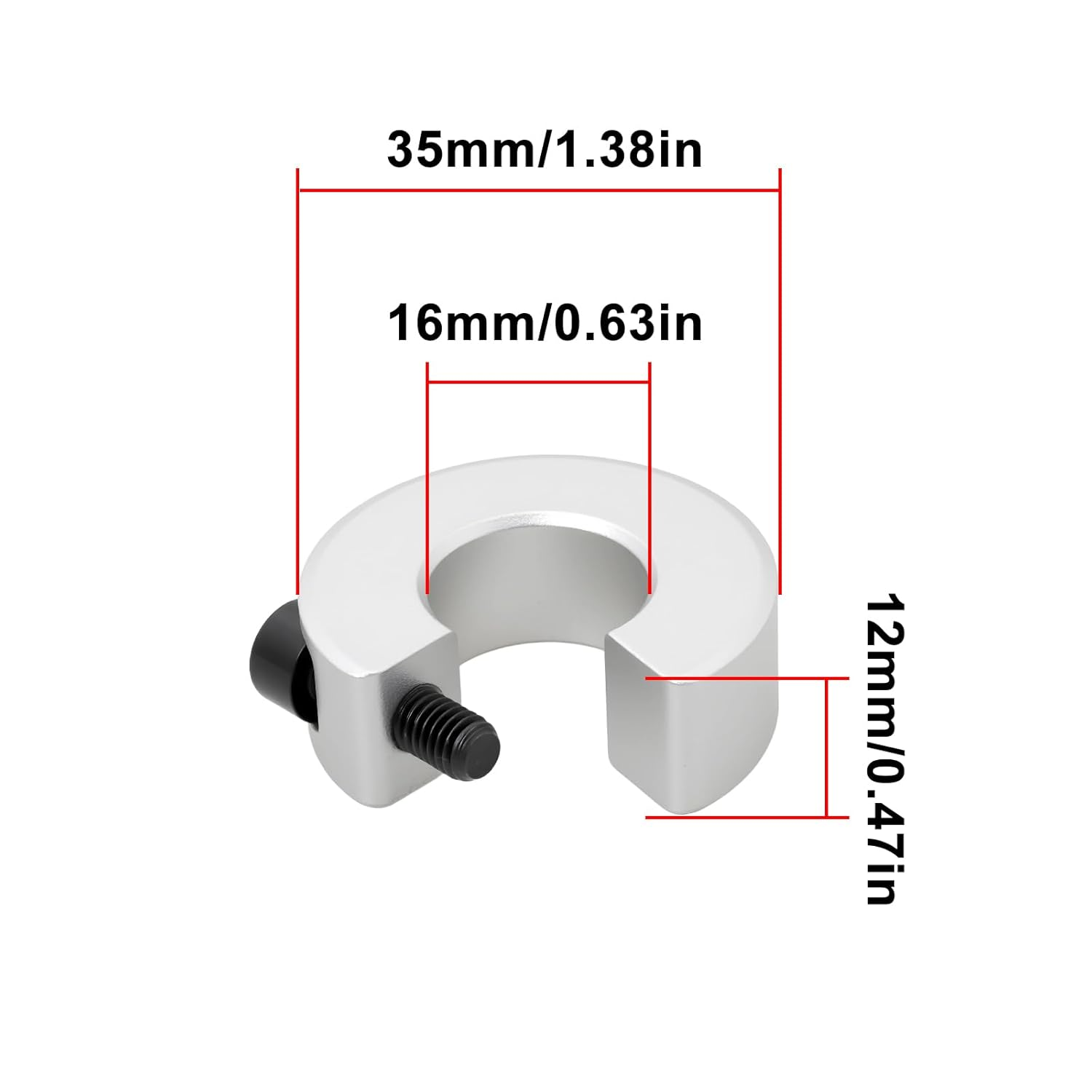 VGOL 4Pcs SBR16 Linear Rail Stop Collars Aluminum Alloy Positioning Block for Transmission Products Linear Modules image number 5