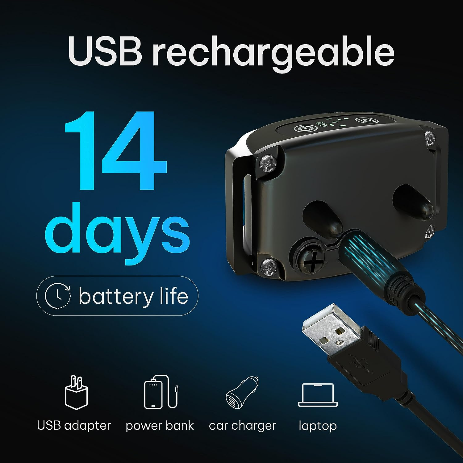 Dogrook Rechargeable Dog Bark Collar | Smart Collar for Dog Training | No Shock | Beep & Vibration | No Bark Collar for Dogs | anti Bark Collar for Large Dog, Medium Dog, Small Dog | 12-110 Lbs image number 4