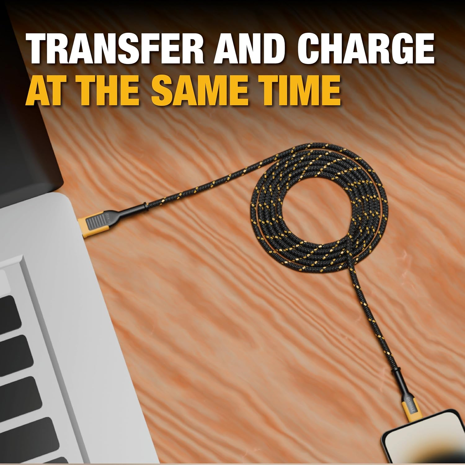 Braided USB-A to USB-C Cable, 4-Ft. -131 1361 DW2 image number 5