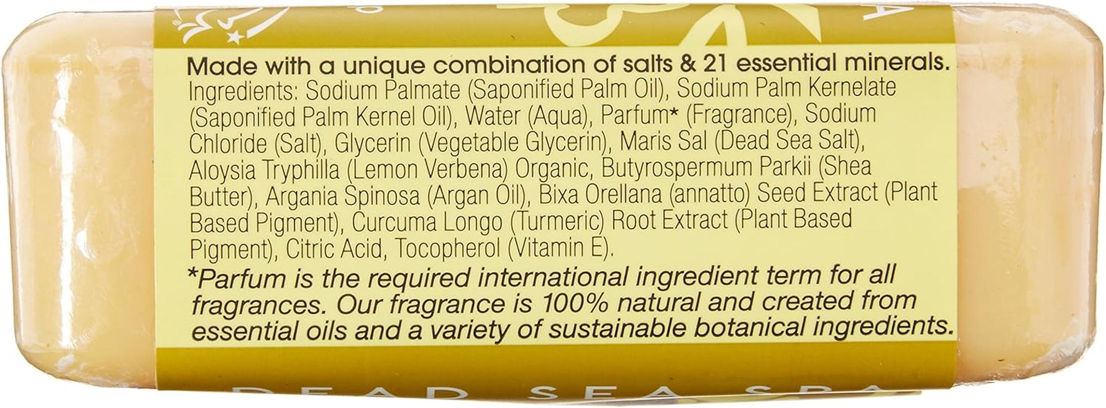 One with Nature - Dead Sea Mineral Bar Soap Mild Exfoliating Lemon Sage - 7 Oz. image number 2