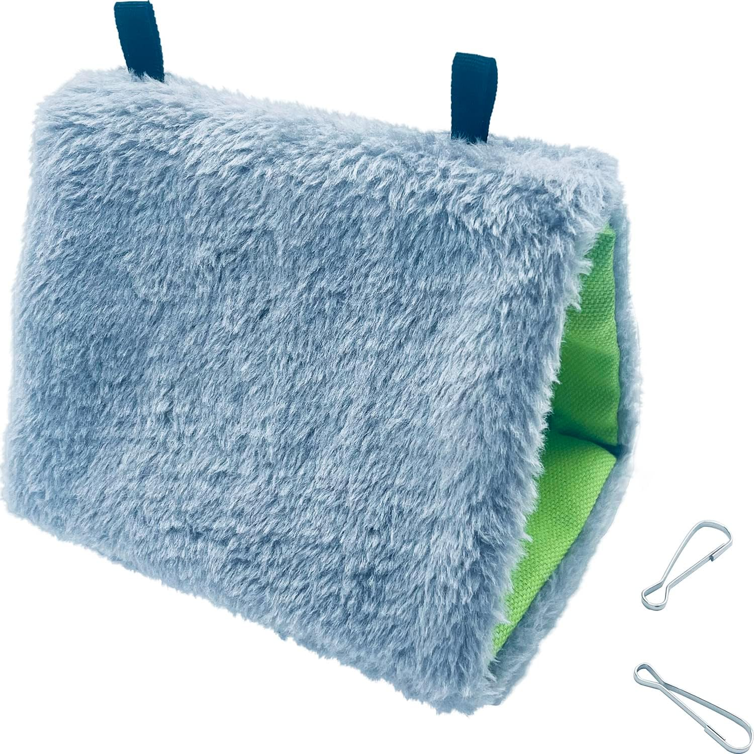 Parrot Hammock Hanging Cave Cage Bird Nest Pet Bird Nest Winter Nest House or Cage Toy Plush Bird House for Small Animals Hanging House Bed Swing Rat Ferret Hamster image number 2