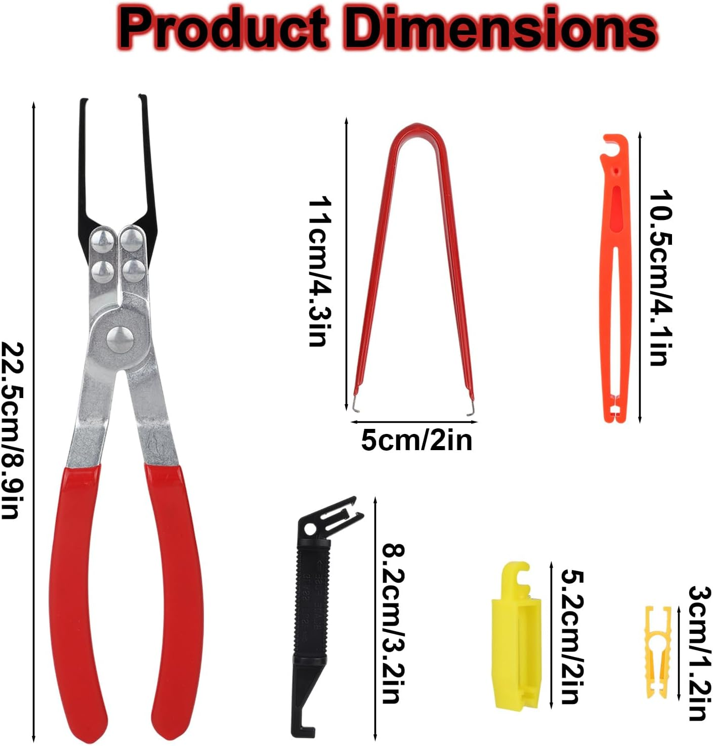6 Pcs Relay and Fuse Removal Tool Set, Automotive Relay Puller Pliers & Fuse Puller Tool Car Electrical Disconnect Pliers for Car Motorcycle Truck Fuses Replacement image number 3