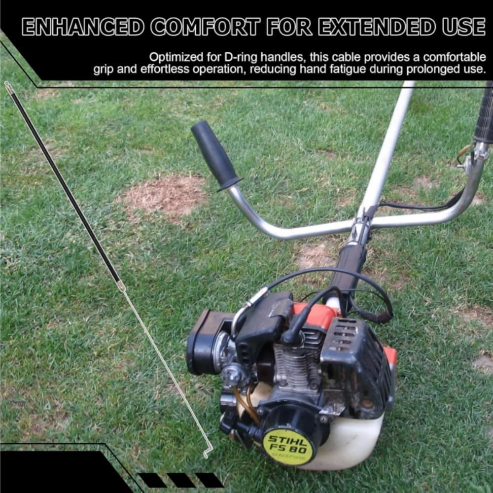 41371801107 Throttle Control Cable Compatible with Stihl Trimmer, Fit for Models FS85, FS80, FS75, FC85, HT75, HT85, KA85, KM85 and KM75, Lawn Mower Throttle Cable for D Loop Handle image number 6