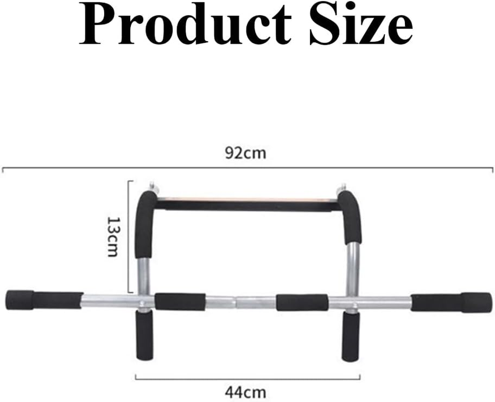 Doorway Pull-Up Bar, Thickened Steel Maximum Weight Limit 160 Kg, Upper Body Fitness Exercise Bar, Doorway Multi-Grip Device, Indoor Pull-Up Bars for Home and Gym image number 5