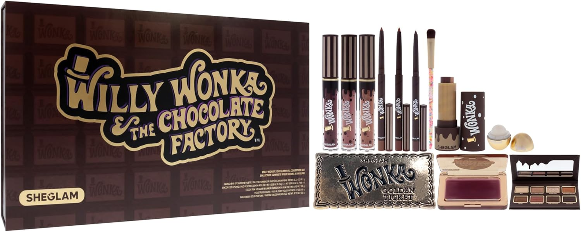Willy Wonka Sheglam Full Collection Set - the Chocolate Factory by Sheglam for Women - 12 Pc Gift Set image number 6