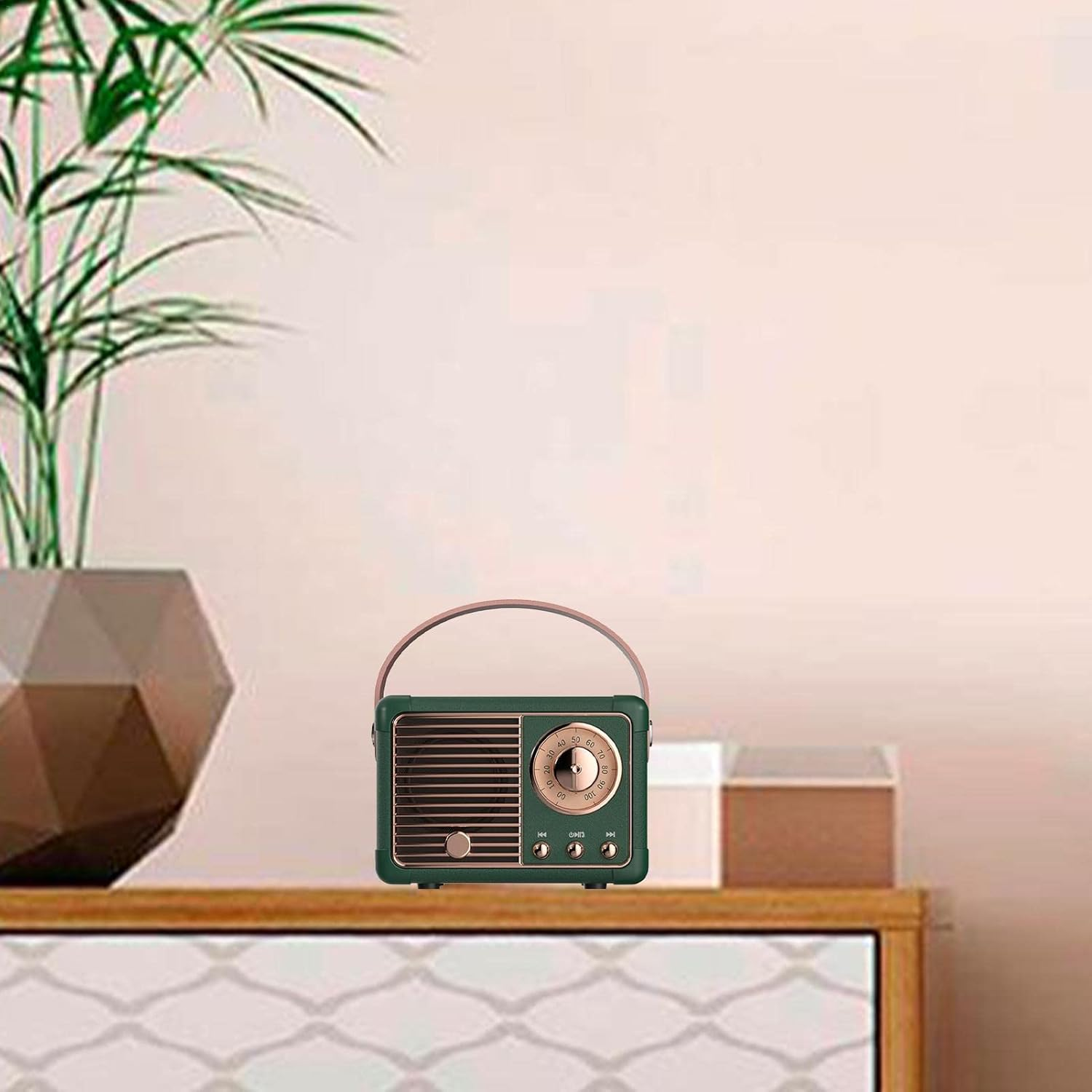 Retro Radio - Retro Decor with Stereo Sound Rich Bass - Blue-Tooth 5.0 Heavy Bass Music Player, 4-5H Long Playtime, Outdoor Speaker for Home, image number 2