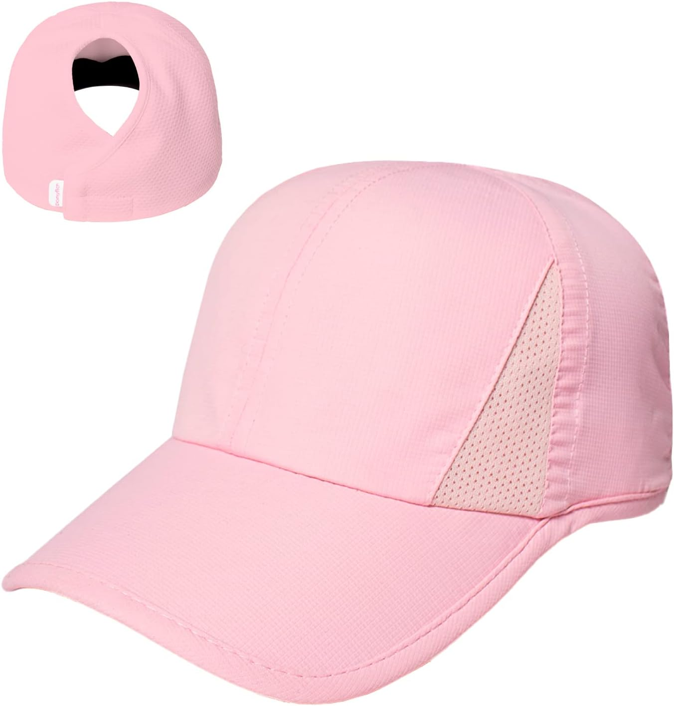 Ponyflo Active Ponytail Hat - Ponytail Caps for Women, Running Hat for Women, Curly Hair Ponytail Hat, Gym Ponytail Hats image number 1