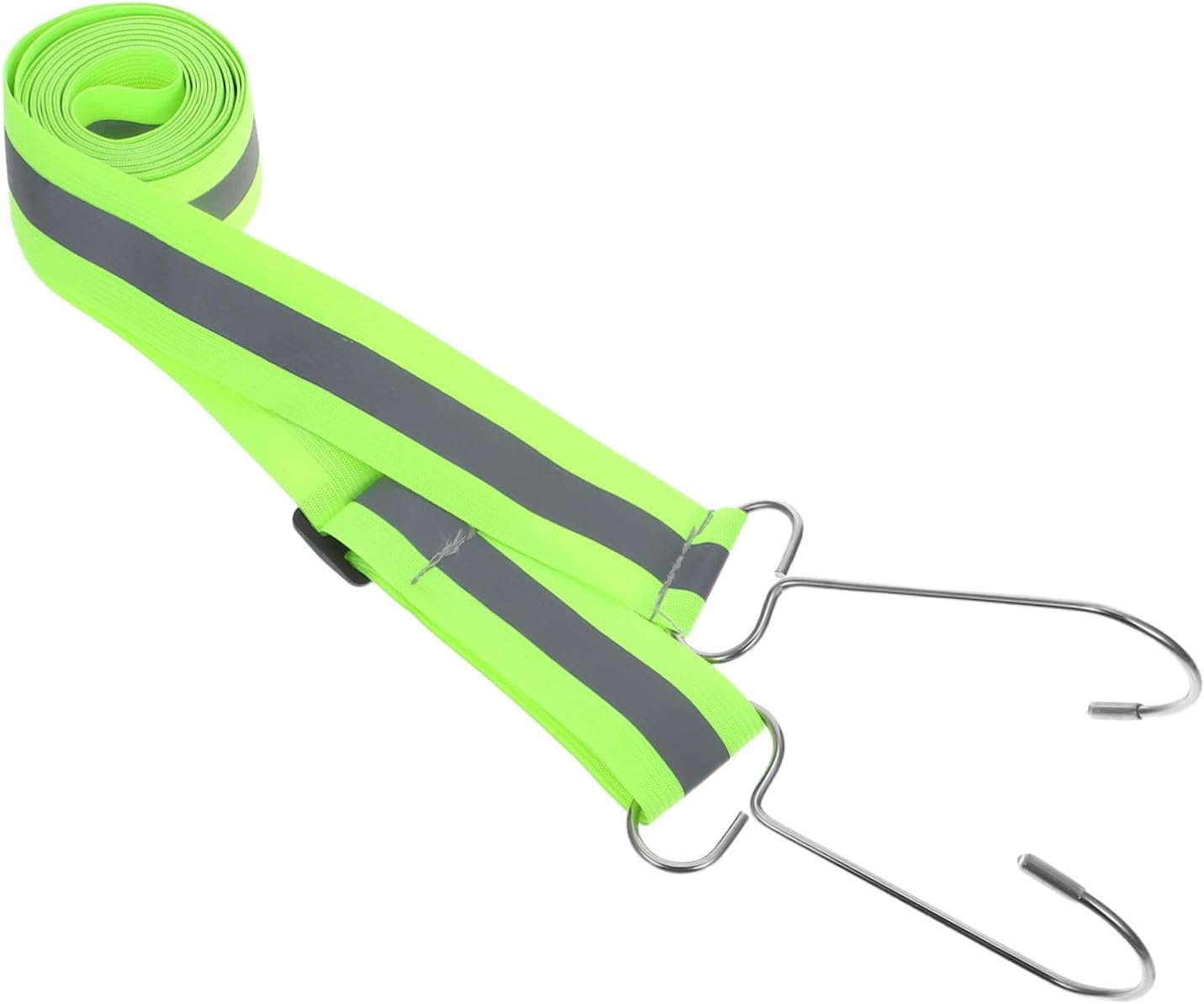 Cabilock Reinforced Adjustable Elastic Reflective Tape for Car Covers Portable Safety Webbing Strap with High Visibility Night Protection Fits Various Vehicle Easy Installation image number 1