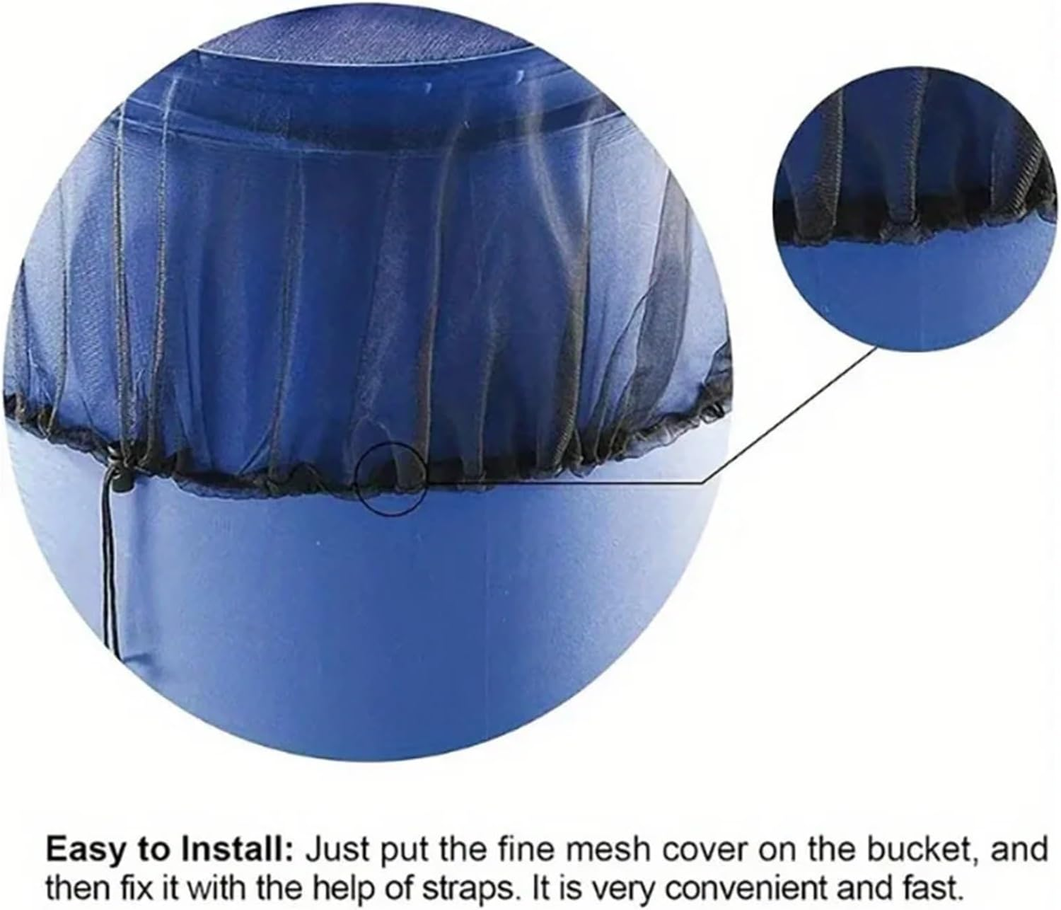 Zqnaznfdelarge Bird Cage Cover, Mesh Cover(80Cm) image number 5