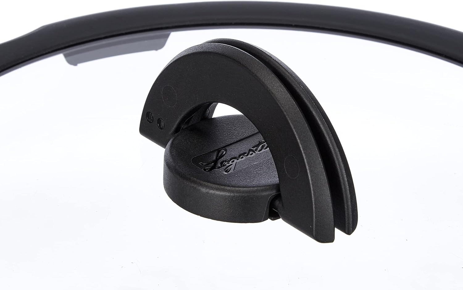 Lagostina Ingenio Induction Glass Lid, Glass, Black/Transparent, 22 Cm image number 1