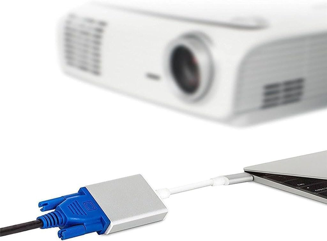 USB C to VGA Adapter for Monitor 1080P, VGA to USB C Adapter Cable for Surface Pro Macbook Chromebook, Compatible with Thunderbolt 3 Thunderbolt 4 USBC Type C image number 1