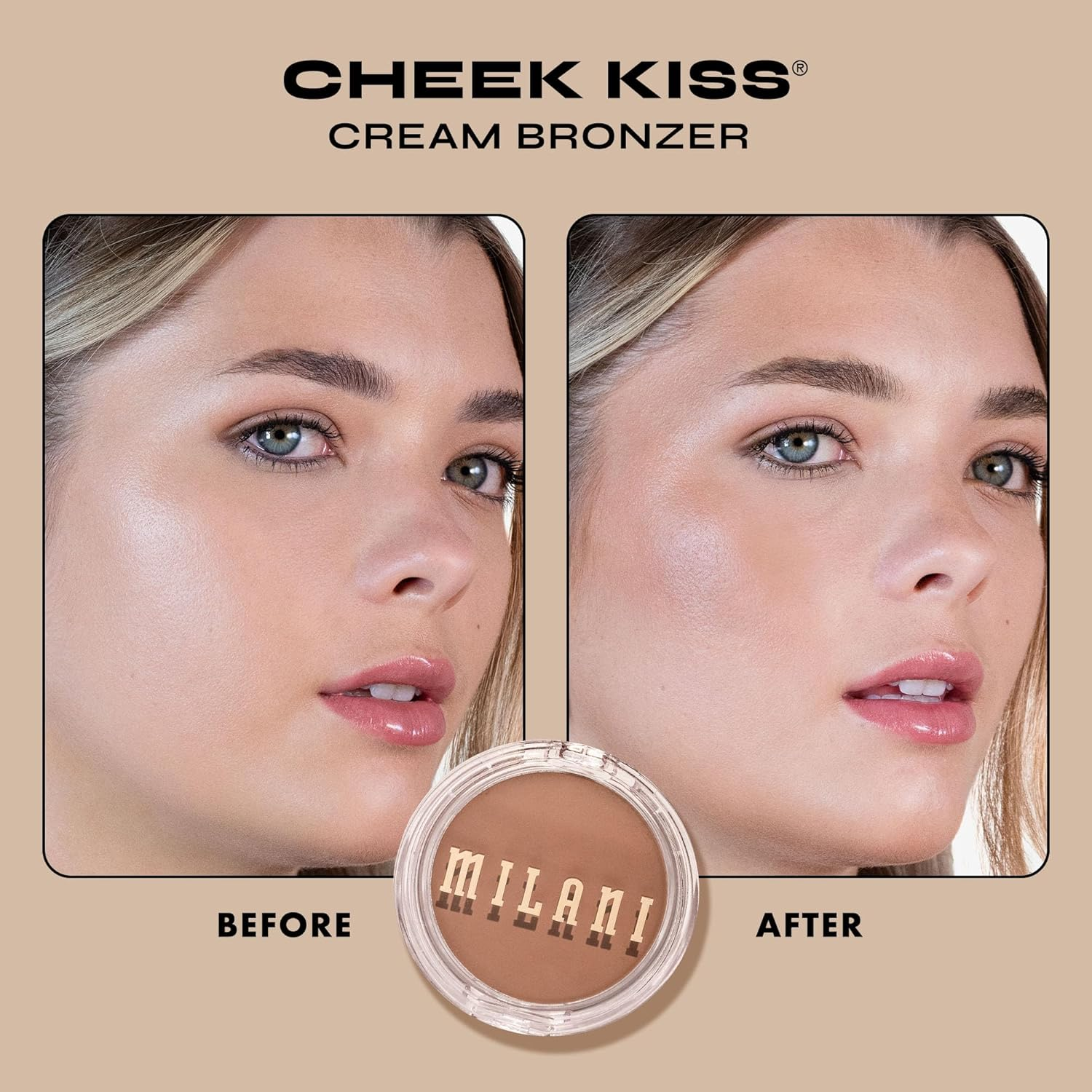 Milani Cheek Kiss Cream Bronzer-110 Hey Honey image number 4