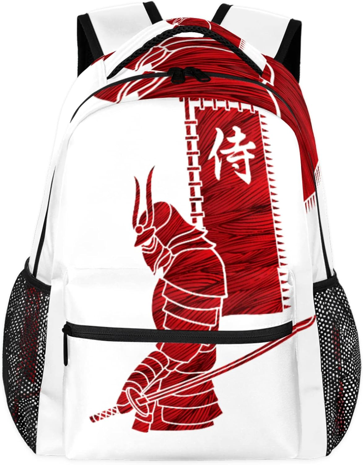 Japanese Flag Pattern Backpack Lightweight Waterproof Travel Rucksack Mount Fuji Stylish Backpack for Man Women image number 1