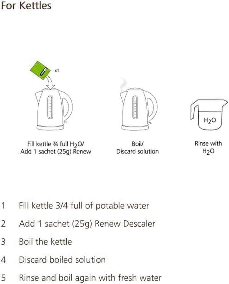 Cafetto Renew Organic Descaler &ndash; Eco-Friendly Scale Remover for Coffee Machines & Kettles (250G) &ndash; Certified for Rapid and Safe Cleaning image number 4