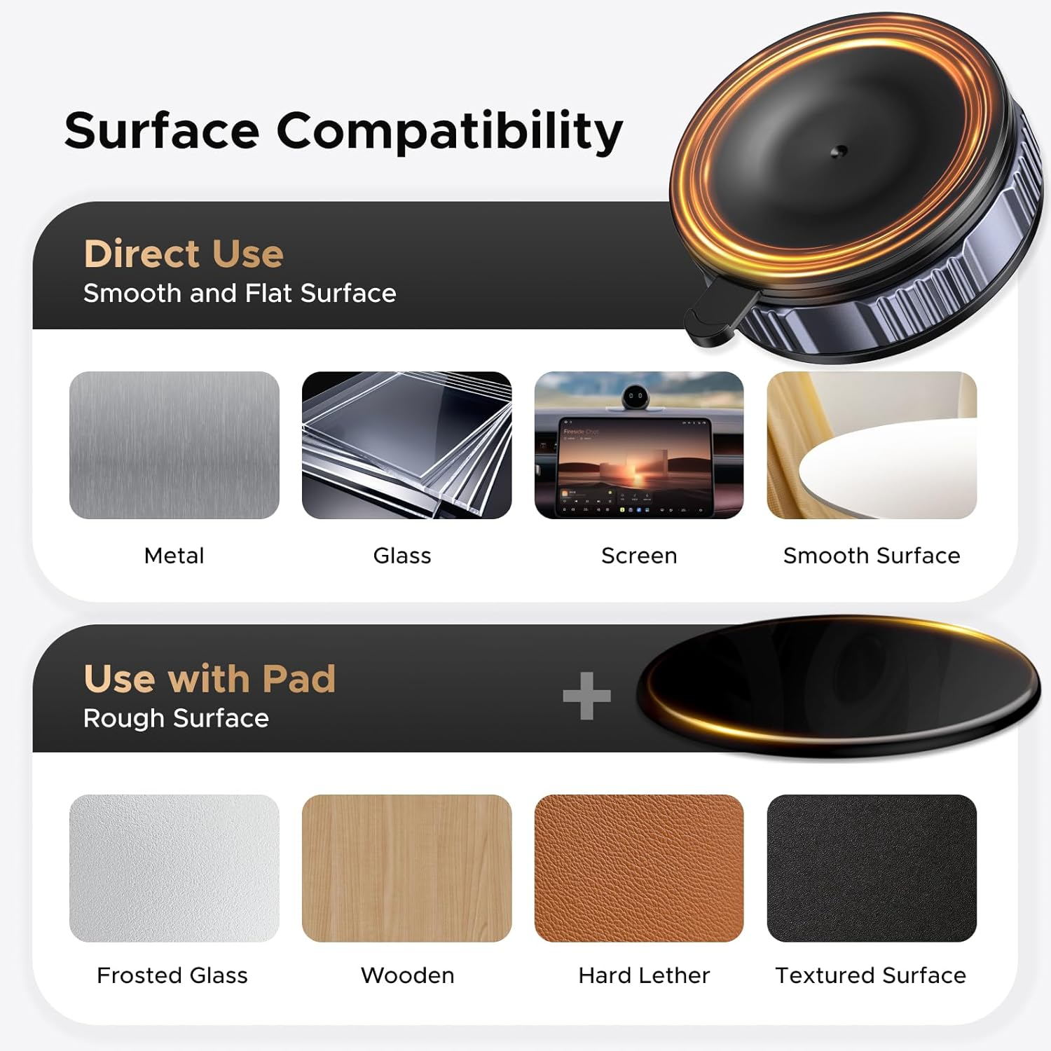 UGREEN Car Phone Mount for Magsafe [22Xn55 & 80 LBS] 2500Gf Magnetic Phone Holder Vacuum Suction with 360&deg;Rotatable Dashboard Windshield Compatible with Iphone 17 16 15 14 13 12 plus Pro Max Series image number 4