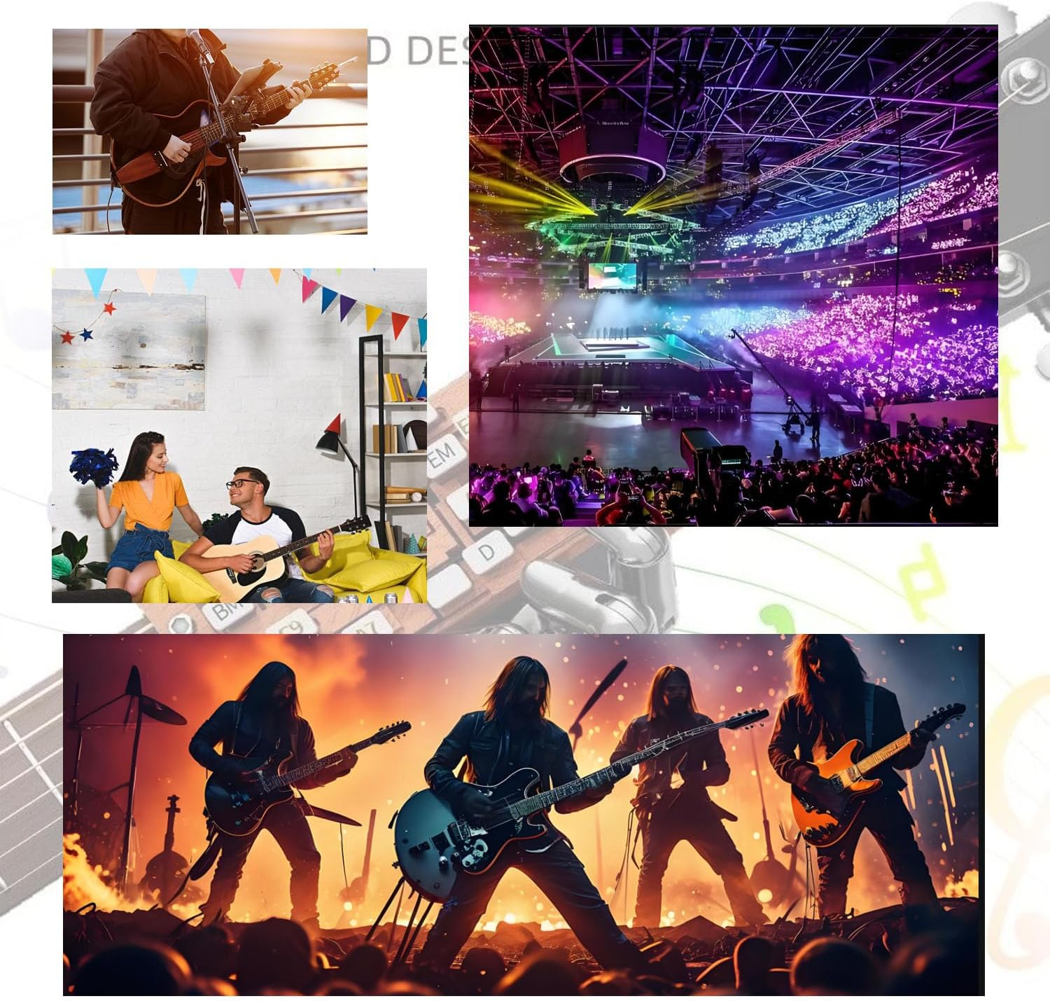 Shengsenfu Guitar Chord Helper, Practical Guitar Trainer Tool Guitar Learning Tools Guitar Chord Practicetool Guitar Chord Presser Guitar Chord Trainer Attachment Reusable Guitar Aid Chordtool (Brown)