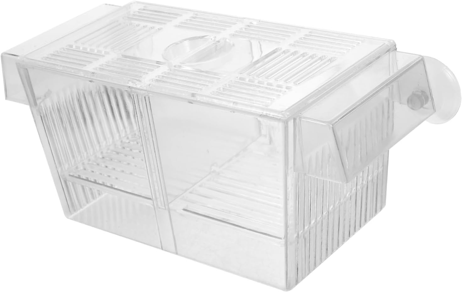BESPORTBLE Fish Breeding Box with Suction Cups, Self-Floating Double-Layer Aquarium Divider for Betta Fish Incubation and Fry Isolation, Hatchery Tank for Aquatic Pets image number 5
