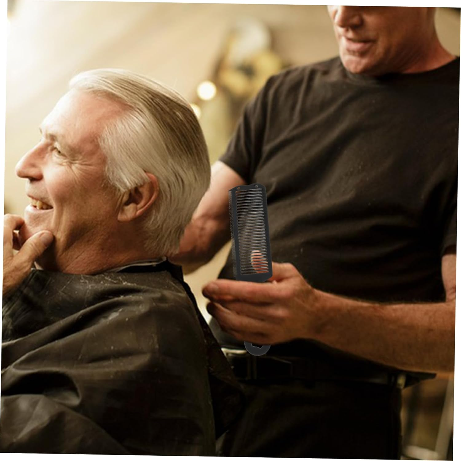 Gogogmee Men'S Styling Comb Safety Hair Comb Barber Tool Hairdressing Accessory Styling Comb for Home Travel image number 3