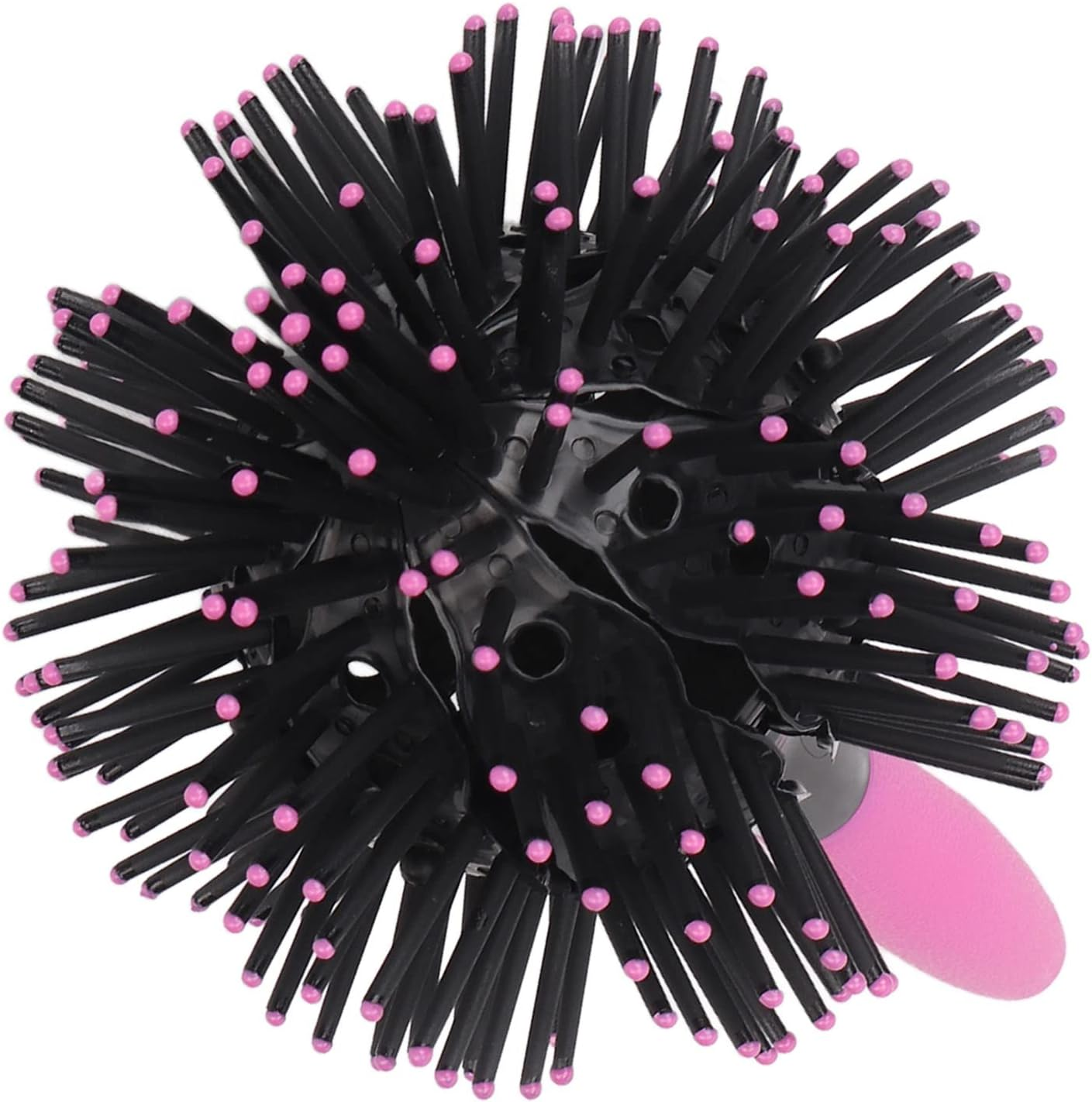 Sorandy 360 Degree round Ball Hair Comb Hollow Out Design 3D Curl Hair Brush, Portable Styling Hairbrush for Care on the Go image number 4