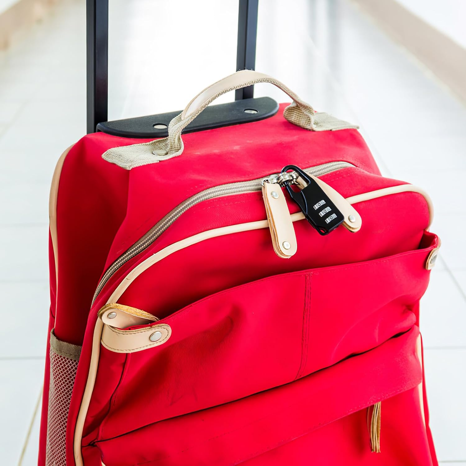 ULDIGI 6Pcs Zinc Alloy Luggage Combination Locks Portable Digital Password Padlocks for Suitcase Backpack Cabinet Black Silver Dial Number Locks for Travel Security