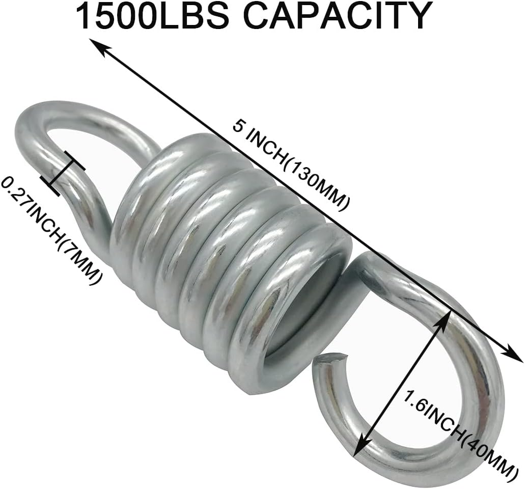 1000 Lbs Weight Heavy Duty Spring for Heavy Punching Bags Hanging Chair Hammocks Swing Trapeze Yoga (2) image number 4