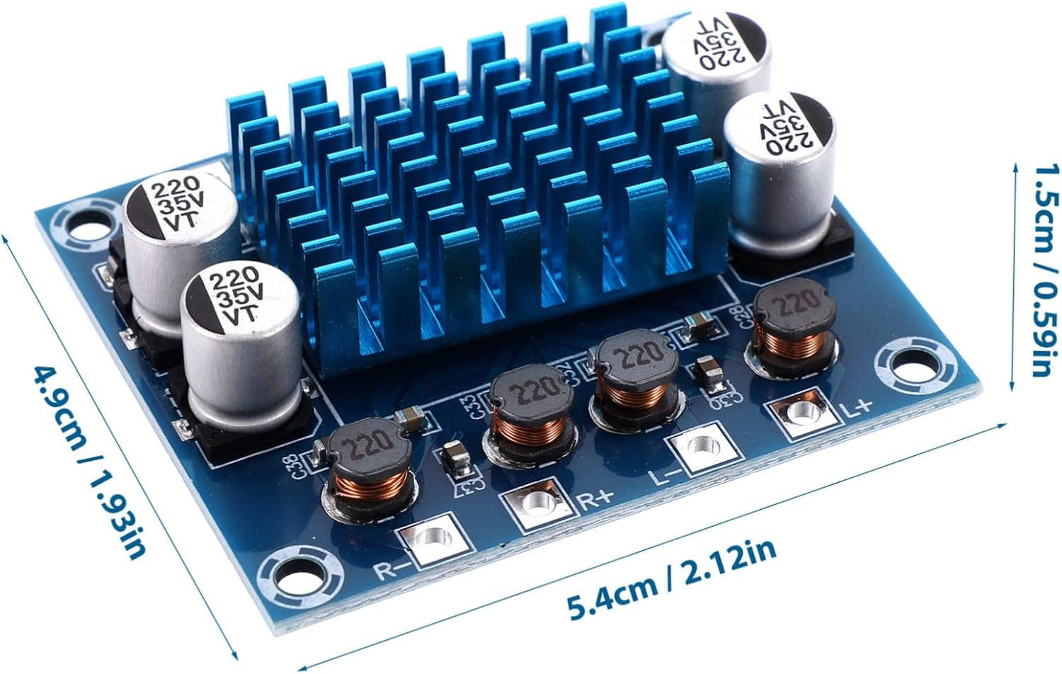 QUMIIRITY 30W Stereo Amplifier Board DIY Audio Amplifier Module High Power Audio Component for Home Theater image number 2