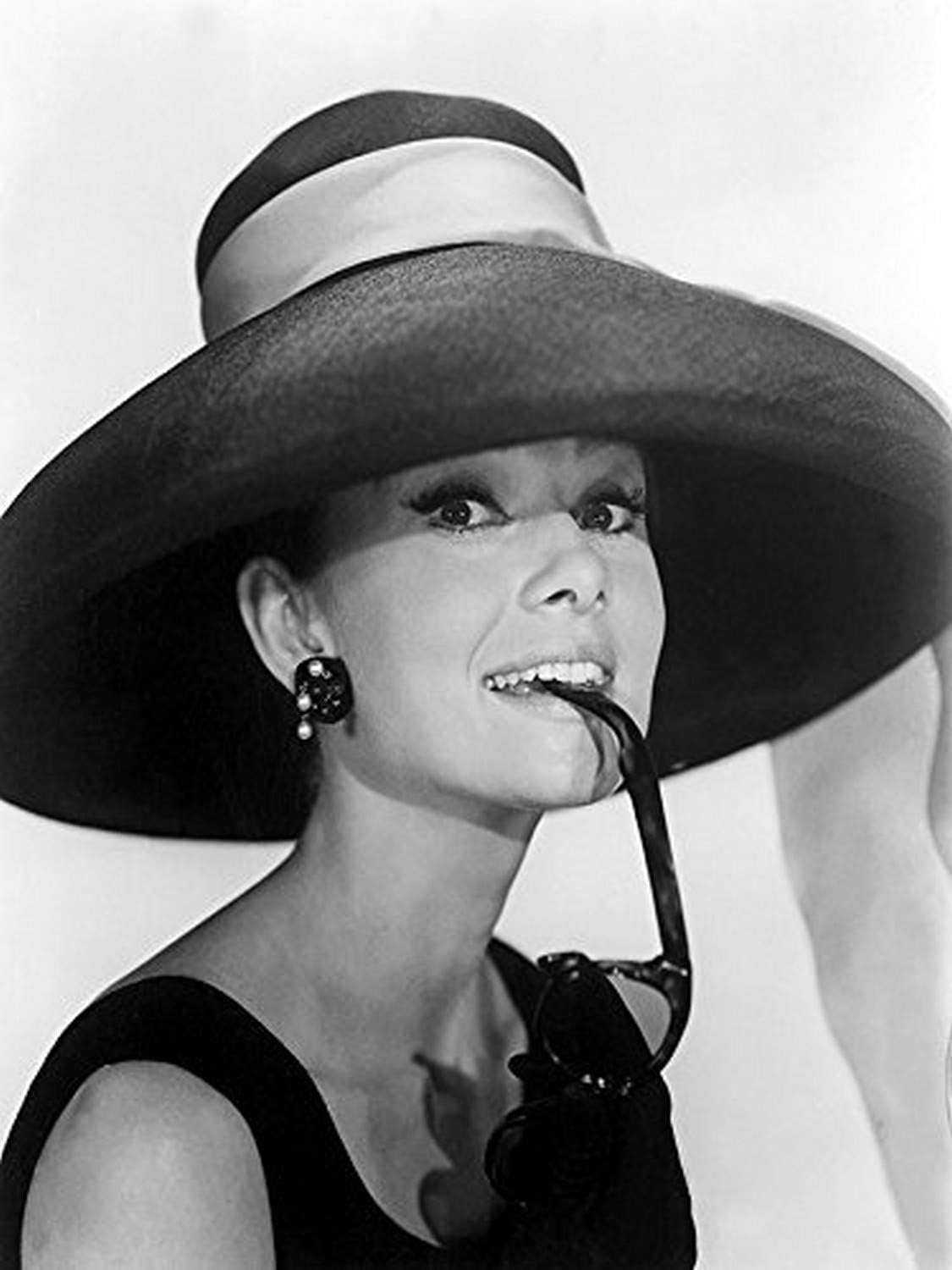 Buyartforless Audrey Hepburn in Summer Hat 12X16 Art Print Poster Wall Decor Famous Image Made in the USA