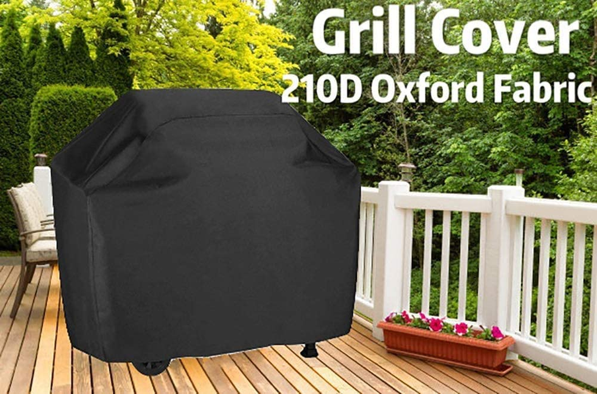 BBQ Cover Adjustable Grill Dedicated Waterproof Gas Grill Cover for Weber Char-Broil Brinkmann Tepro Etc UV &Dust Resistant Oxford Durable Material for Outdoor Indoor (M：39In) image number 3