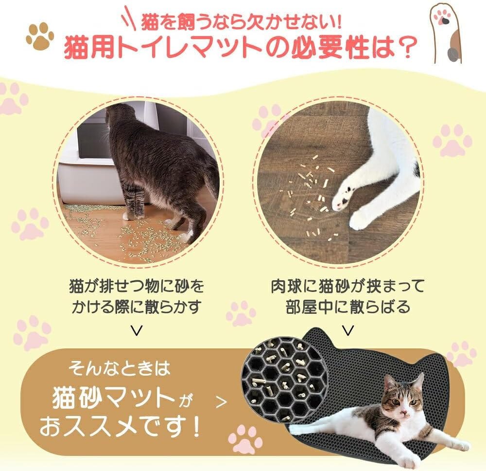 Best Answer Cat Sand Mat Sand Removal Mat Cat Pink 19.3 X 25.6 Inches (49 X 65 Cm) Toilet Mat for Cats Folding Dog Cat Sand Mat Shatterproof Cat Toilet Supplies Pet Double Layer Anti-Slip Mat Easy image number 2