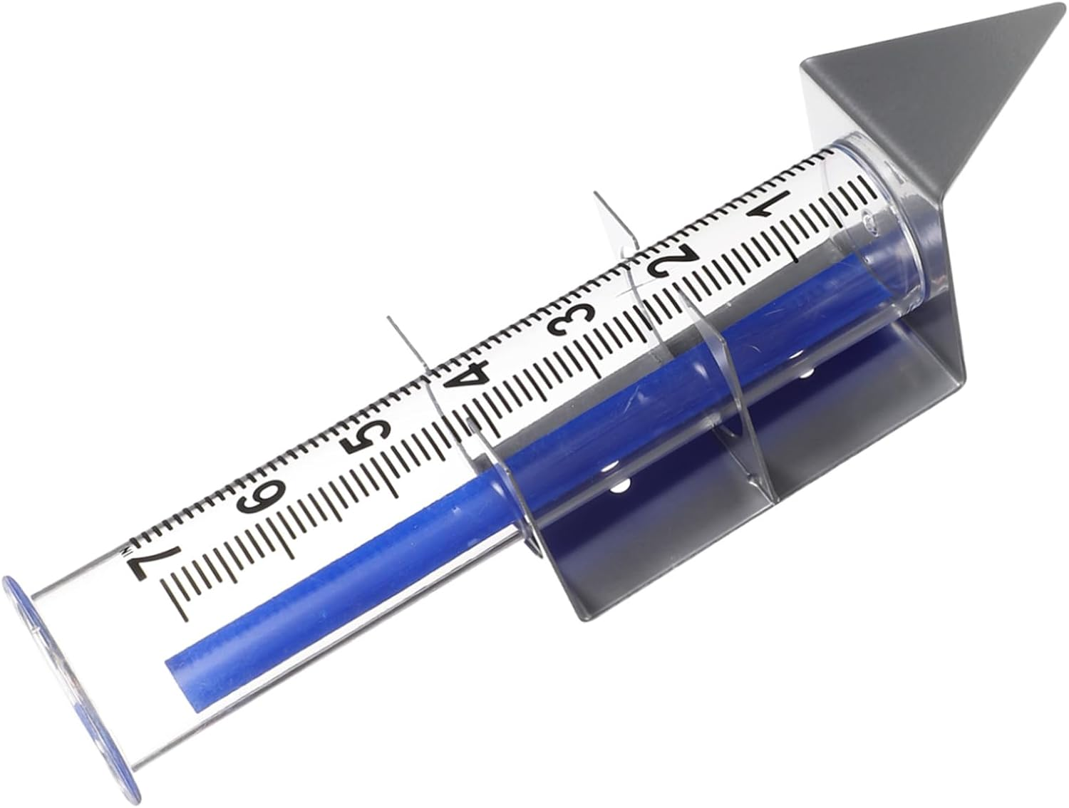 Gadpiparty Large Capacity Outdoor Rain Gauge with Mounting Bracket Plastic Decorative Rain for Garden Patio Accurate Rainfall Measurement Tool for Deck Railing and Outdoor Weather Monitoring