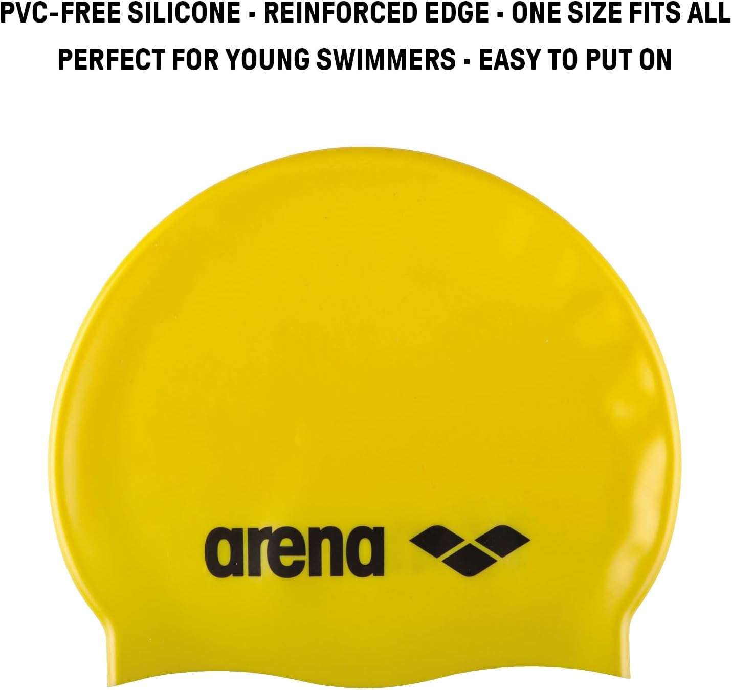 Arena Classic Silicone Junior Unisex Swimming Cap - Reinforced Edge, Soft and Resistant image number 3