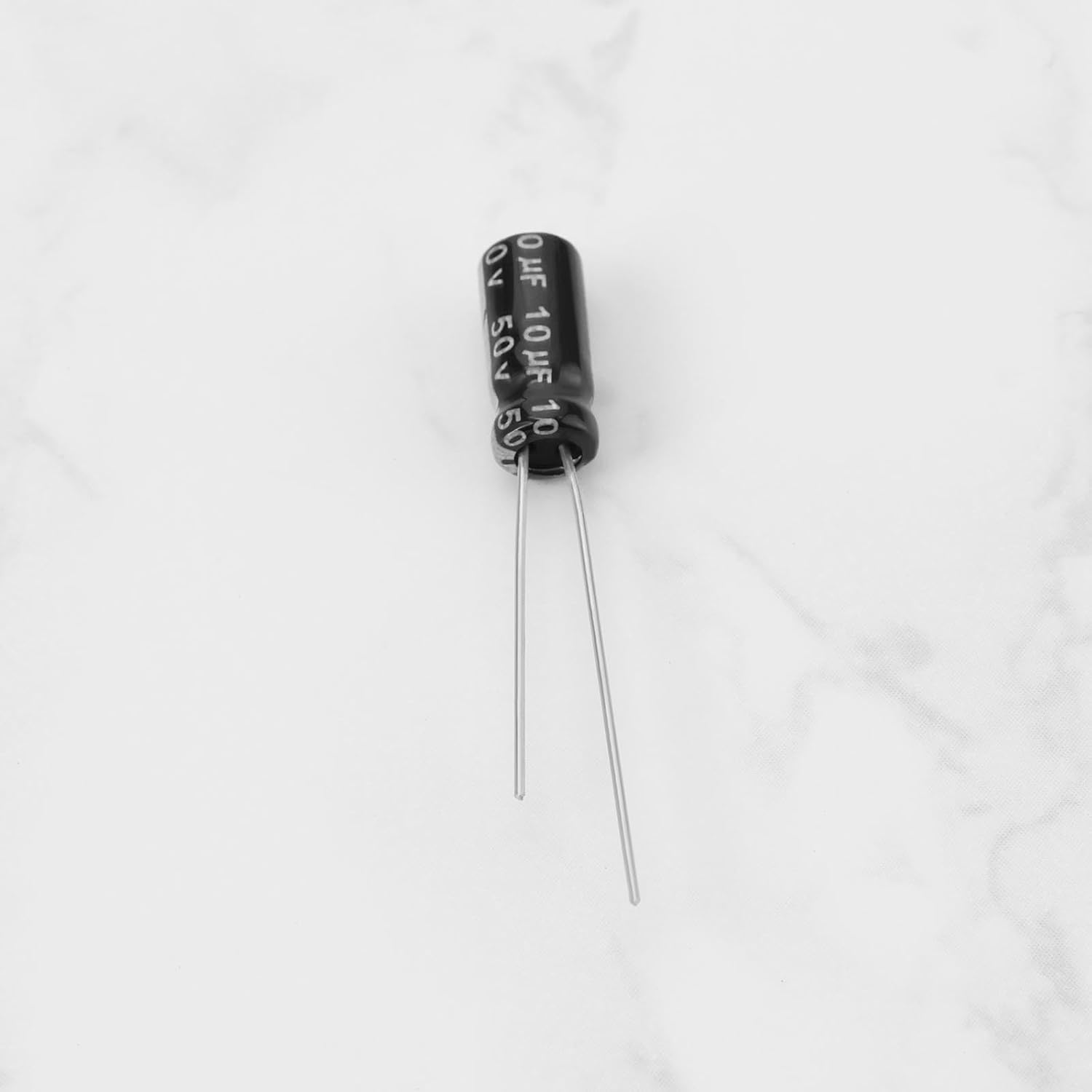 Create Idea 100Pcs Radial Electrolytic Capacitor 10Uf 50V with Aluminum Radial Leads 105 C Aluminum Electrolytic Capacitors for DIY Projects image number 2