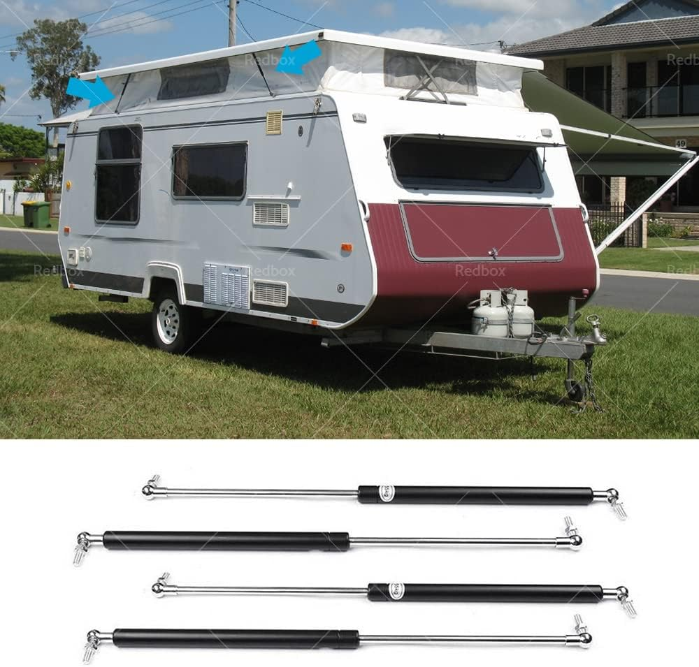 MAX COOL 4Pcs Gas Struts Shock Lift up Strut Bar Support Gas Spring for Caravan Pop Top 825Mm X 330N Jayco Coromal Match 7645WI image number 5