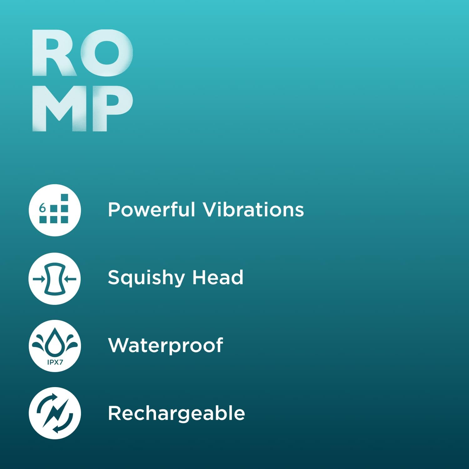 ROMP Presto Mini Cordless Wand Vibrator | Handheld Personal Massage Tool for Woman | Clit and Body Stimulator | Adult Sex Toys for Woman | Massager for Women and Couples | Waterproof & Rechargeable image number 3