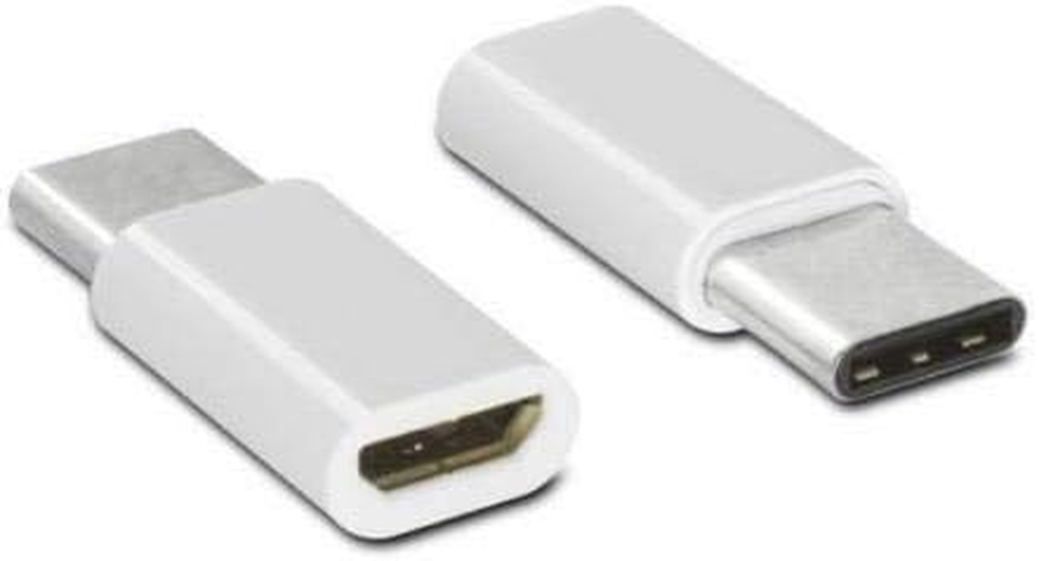 2X USB 3.1 Type C Male to Micro USB Female Adapter Converter Connector USB-C - Black image number 2