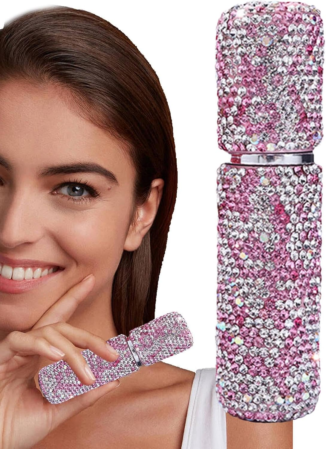 Gvblkq Empty Perfume Spray Bottles, 10Ml Bling Sample Case Glass Atomizer, Refillable Fragrance Oil Sprayer, Small Travel Dispenser for Hair Spray, Well-Made Products image number 4