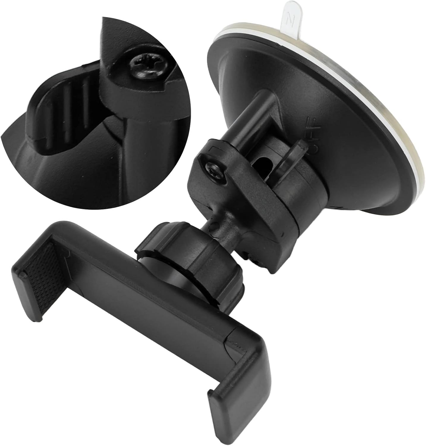 TOPINCN Car Suction Cup Phone Holder Strong 360&deg; Adjustable Suction Cup Car Phone Mount for Windshield Tile Desktop Glass for Most Models on the Market image number 1