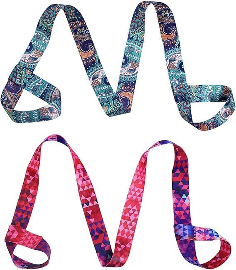Yoga Mat Carrier Stretching Straps, 2 Pieceyoga Training Strap Mat Carry Belt,Yoga Mat Carry Strap Belts,Colorful Yoga Mat Pad Carrier Straps image number 4