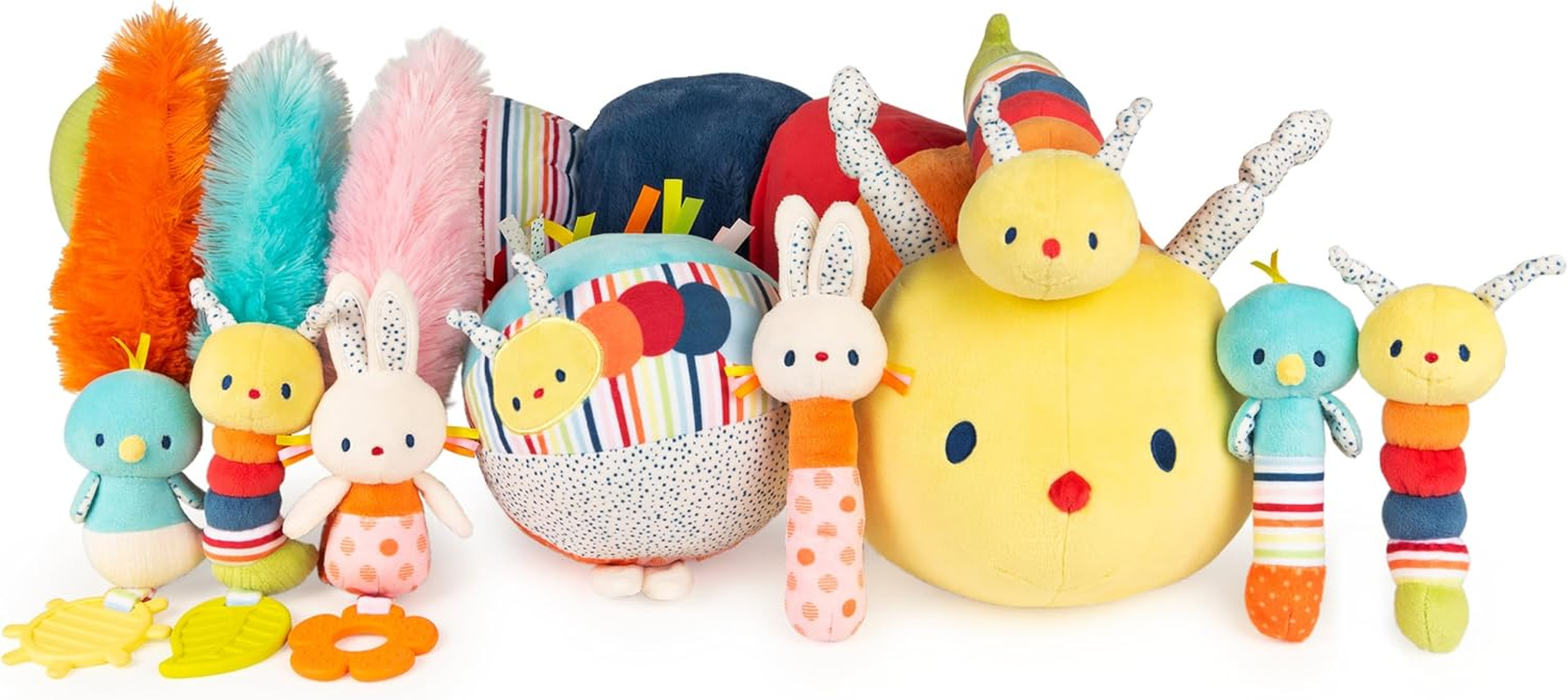 GUND Tinkle Crinkle Caterpillar Soft Plush Toy, Multicolour, 36 Cm Height image number 5