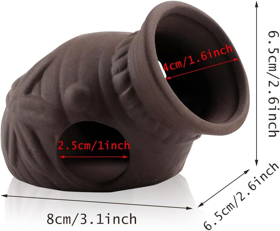 Aquarium Decoration Themed Ornaments - Ceramic Fish Tank Cave for Betta Cichlid - Accessories Landscaping Rock Cave Decoration Fish Shrimp Hiding (Vase) image number 1