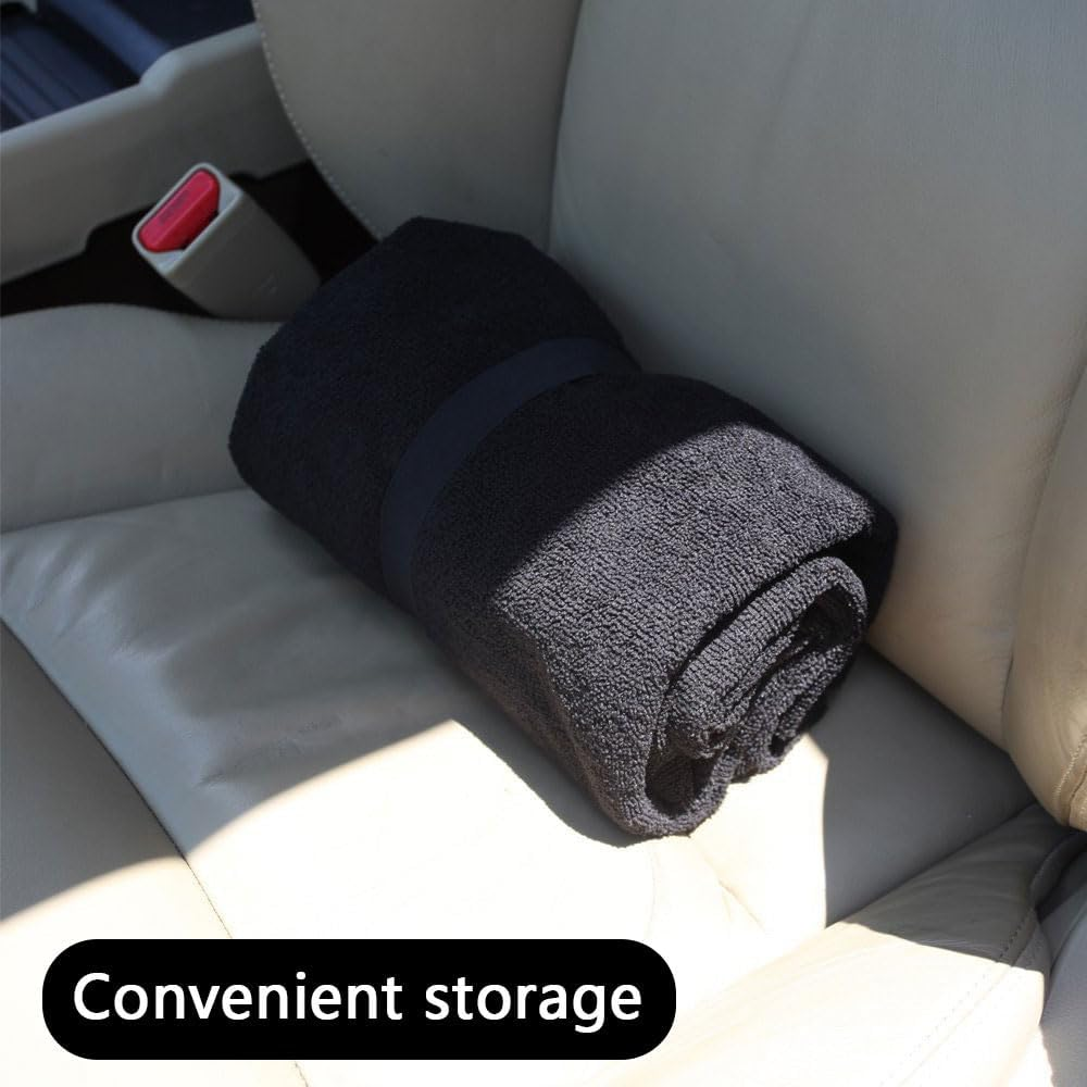 Waterproof Sweat Towel Car Seat Cover &ndash; Universal Fit, Non-Slip Seat Protector for Cars, Suvs, Trucks &ndash; Ideal for Gym, Workout, Running, Pets & Kids