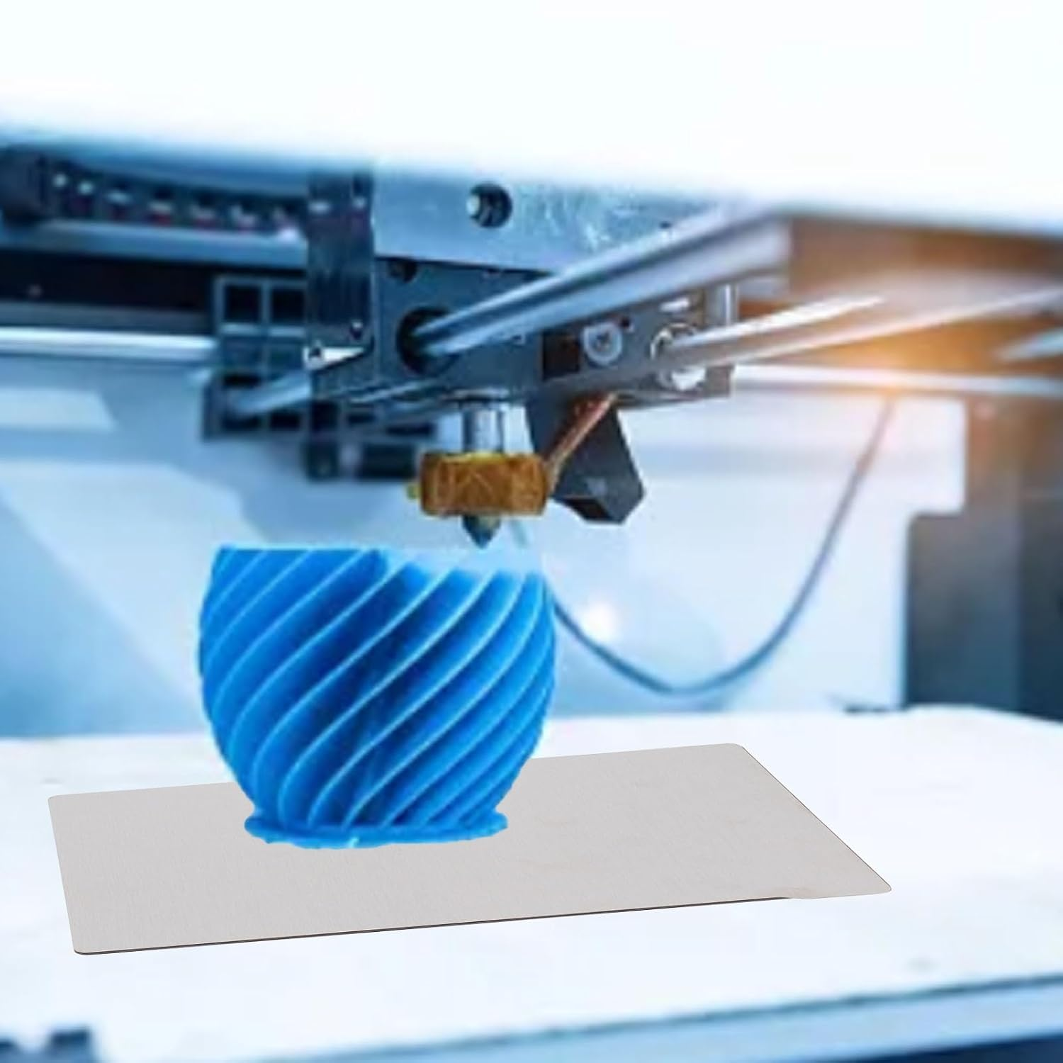 3D Printer Build Plate, 230X135Mm Flexible Spring Steel Plate Magnetic 3D Printer Build Surface, Magnetic Base Printing Platform for Photon Mono M5S M5, Build Platform